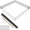VEVOR Valla para Piscina, Barrera para Piscina Enterrada 1,21x29,26 m Valla de Seguridad Plegable Desmontable Varilla de Aluminio Tejido de Malla de PVC Teslin 340 g/m² para Protección Niños Mascotas
