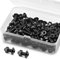 (60 Juegos) Juego de Tornillos y Tuercas Allen M4 x 8 mm, Acero Inoxidable 304 Óxido Negro, Tornillos de Cabeza Plana, Pernos de Brida, Tornillos de Brida