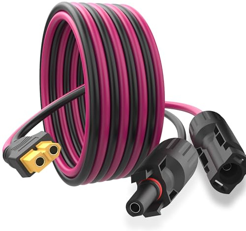 12AWG 3.3FT Solar zu XT60 Kabel Solar Stecker zu XT60i Adapterkabel für tragbares Kraftwerk (3.3FT)