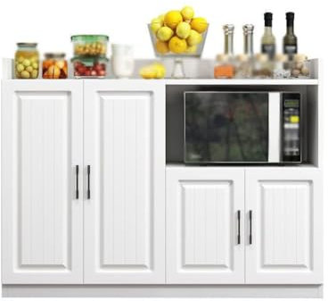 Aparador moderno con horno microondas y armario de té para cocina (120 cm)