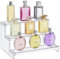 Lifewit 3-stufiger Klarer Display Ständer, 22,8 x 15,7 x 13 cm Kunststoff Schminktisch Organizer, Gestufter Präsentationsstand für Make-up/Figuren/Cupcake/Nagellack, Dekorieren Riser Display Regal