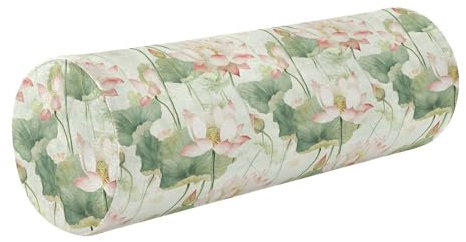 Nackenrolle, langes Nackenrolle, Kopfkissen, Schutz, runde Kissenbezüge, zylinderförmige Kissen, Lendenwirbelstützkissen, Indien, Lotus, Schönheit, Sommerblumen