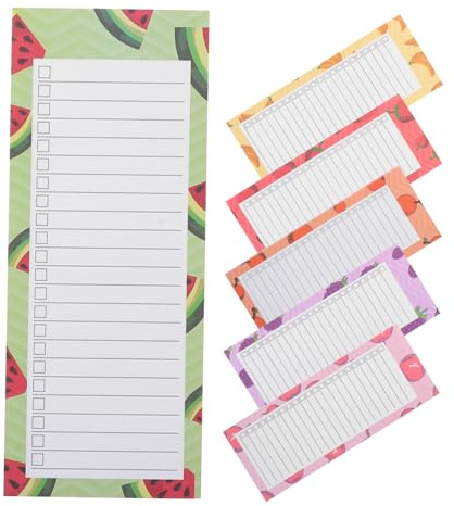 OSALADI 6 Pack Magnetic Notepads for Fridge Note Pads with Pages Each Magnetic Grocery List Pads for Refrigerator To-do List Organizer for Home and Office Portable Daily Planner Memos