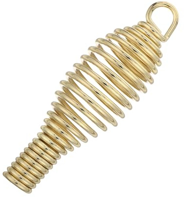 SAFIGLE Edelstahl Bbq Federgriff Hitzebeständiger Kamingriff Ergonomischer Ofen Schrankgriff Waist-drum-design für Holzofen Grill Smoker Feuerstelle Ersatzgriff