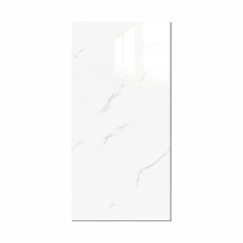 Klebefliesen Küche 30 Stück, 60X30 cm Fliesenaufkleber - Fließende Weiße | Wandfliesen Selbstklebend, PVC Wandpaneele für Küche Badezimmer Schlafzimmer Wohnzimmer
