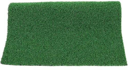 Garneck Fake Grass Mat Turtle Resting Basking Platform Facilitates Easy Movement Quick Setup Plastic Floating Island Slope Pad 11.79x11.79x0.20in Fish Tank Reptile Pet Fish