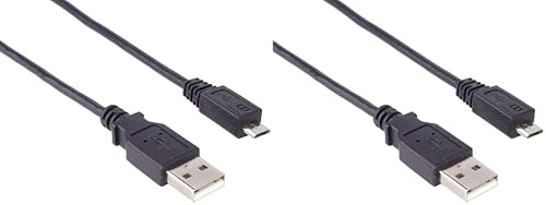 PremiumCord Câble Micro USB 2.0 A-B 3 m (Lot de 2)