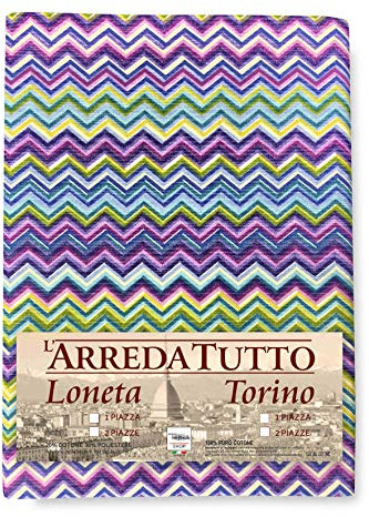 Tex family TELO ARREDO Copritutto GRAN FOULARD Copriletto COPRIDIVANO TESSUTO BEATRICE LILLA - 1 PIAZZA