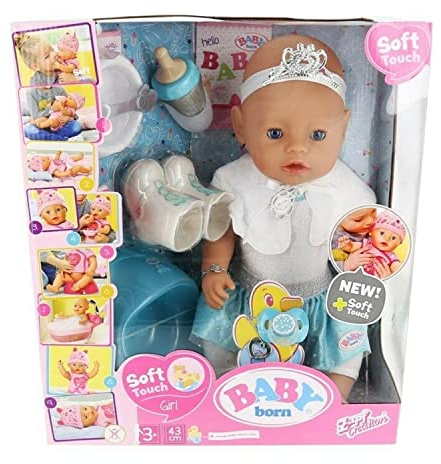 BABY Born ZAPF Creation (UK) LTD – 831250 Soft Touch Ballerina Markenspielpuppe, 43cm groß