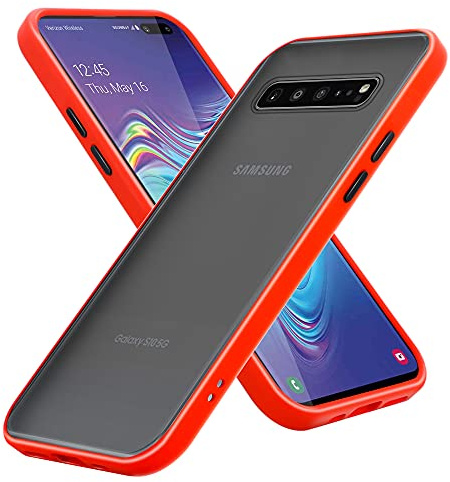 Cadorabo Hülle kompatibel mit Samsung Galaxy S10 4G Schutzhülle TPU Silikon Case Hybrid Matt Design Anti Rutsch Slim Kratzfest Weiche Gummi mit Rundumschutz Case Hülle für Galaxy S10 4G in Transparent