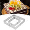 Antiaderente Quadrato 5 cm Anello per Torta,Coppapasta Regolabile per Mousse, Anello per Torta in Acciaio Inossidabile, Telescopico Telaio da Forno Rettangolare Stampo per Torte Mousse,Pasticceria