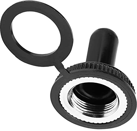 Candeon Wasserdichte Kippschalter Kappe, 20 Stück, 12mm, Gummi, Wasserdicht, Schutzkappe, 220V, Plattenmontage, Schraubklemme, Kupferkontakt, AUS-EIN, Wippschalter