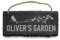 Slate Garden Sign Personalised Garden Sign Plaques Custom House Signs Outdoor Decoration Sign Door Sign Personalised Christmas for Outside (Garden)