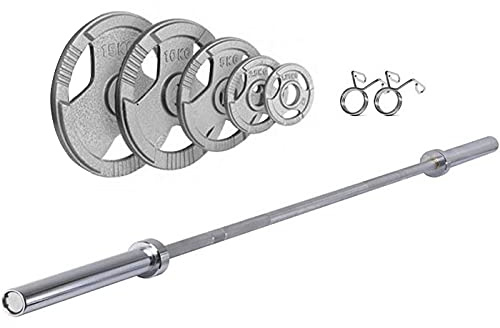 IM Fitness 100kg Olympic Tri-grip Weight Set with 72 Olympic Weight Bar