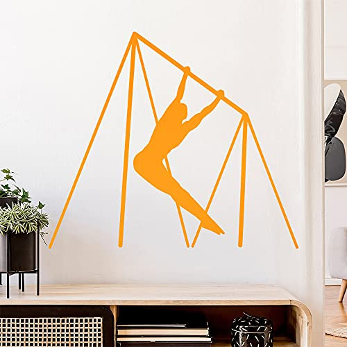 Reck Turnen Sportler Figur Wandtattoo Wandaufkleber Wall Sticker - Dekoration, Küche, Wohnzimmer, Schlafzimmer, Badezimmer