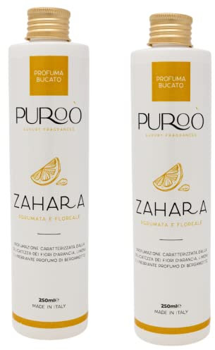 2 PZ, Profumo per bucato, profumo lavatrice 250 ml (Zahara)