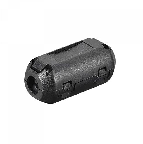 sourcing map 15 Stück Ferritkerne für Kabel, 5mm Innendurchmesser RFI EMI Rauschunterdrückungs-Kabelclip für USB Kabel, Audio und Video Kabel Stromkabel, Schwarz