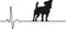 Autoaufkleber: 'Jack_Russel_Terrier' - Hundeaufkleber, Aufkleber (Schwarz - 300 mm x 140 mm)