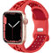DOBSTFY Armband Kompatibel mit Apple Watch Armband 38mm 40mm 41mm für Damen Herren, Atmungsaktives Silikon Sport Armbänder für iWatch Series 9 8 7 6 5 4 3 2 1 Ultra/ultra 2 SE(Dunkelrot/Rot)