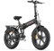 ENGWE Vélo électrique Pliable 20 × 4.0 VTT Fat Bike 7 Vitesses avec Batterie Amovible 48V 13Ah Vélo électrique Tout-Terrain & VTT & Plage & Neige (Noir) (Noir)