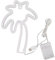 Palm Tree Lights Neon Signs, LED Cocotier Neon Light pour Chambre à Coucher, Lampe de Nuit Palmier Alimentée par Batterie avec Base de Support pour Chambre D'enfant, Bar, Noël, Anniversaire, Fête de M