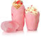 Spesh 100 Stücke Papier Muffinförmchen in Tulpenform Cupcake Formen Tulpe Einweg-Backbecher für Hochzeiten Geburtstag Osterfeier Familientreffen (Pink)