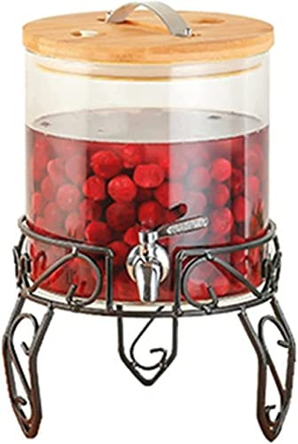 Bierspender, Saftspender, Glas-Getränkespender mit Halterung, Heim-Picknick im Freien, Grill, Party-Getränkespender Kommerziell