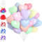 LUKIUP 50PCS Premium Herzluftballons Macaron, 50 X 30cm Latex Herz Ballon, Helium Herz Luftballon mit Herzform für Hochzeitsdeko Brautdusche Valentinstag Geburtstags Verlobung • 100% Naturlatex