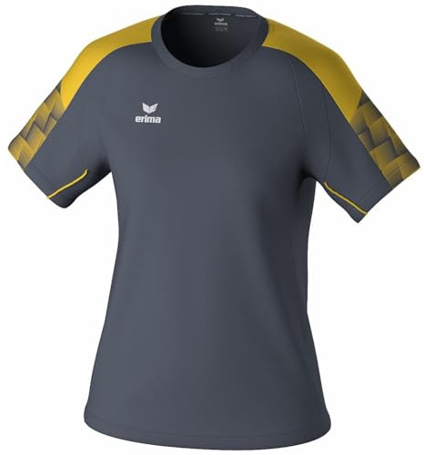 erima Camiseta EVO Star (1082405) Hombre, Slate Grey/Amarillo, M