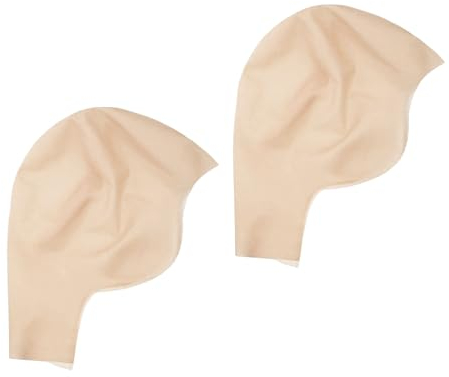 XNIVUIS 2 Stück Latex Glatze Perückenkappe Glatzkappe Glatzenmütze Kopfbedeckung Kappe für Make-up Erwachsene, Teenager, Glatzenkopf (Einheitsgröße)