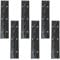 Hordion 6Pcs 6 Inch Piano Hinge Heavy Duty, Black Continuous Hinge 0.04 Thickness Folding Hinges with Screws for Cabinet Door Storage Box Boats