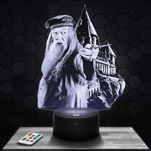 Lampe Dumble dore, Dekoration für Jungen und Mädchenzimmer, 3D-Lampe Fantasiefilm Magie, Geschenkidee Dumble dore, Geschenkidee für Bürodekoration. Originelle Geschenk Weihnachtenidee für Teenager