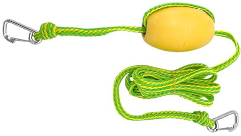 Schwimmendes Seil mit Boje Schwimmer, 12 Fuß schweres Pool Schwimmer Ankerseil mit Edelstahlhaken, Hochseilbarkeitsboot -Ankerseil für Strand-, See- oder Sandbar -Wasser, Boje Float