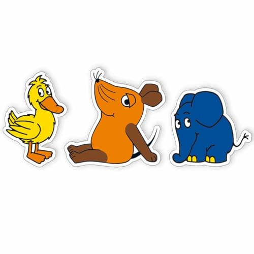 DIE MAUS 3er Radierer-Set // Die Maus Mitgebsel // Die Maus Geschenk // Maus Radiergummi // Elefant Radiergummi // ENte Radiergummi