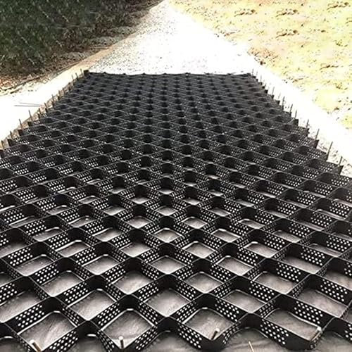 Grille Gravier 5 cm GéOgrille AlléE, SystèMe Pavé PerméAble en Maille Robuste, Maille Gravier PerméAble pour Pente Maille Support Anti-Boue pour Travaux sous-Couche Jardin(1x10m(3.3x33ft))