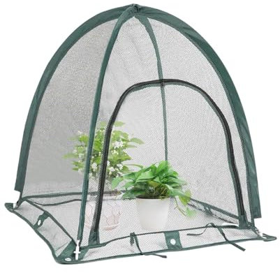 Serre De Jardin, Tente D'Hivernage pour plantess Fleurs Légumes, Serre De Jardin en PVC,Serre Polyvalente Abri des plantess pour Jardin, Patio, Extérieur, Tente De Culture,92x92x100 Cm