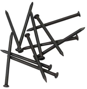 1 set di chiodi in acciaio per cemento spesso 4 mm di spessore per foto hardware per miglioramento domestico nero resistente alla corrosione chiodo per piastra di mattoni