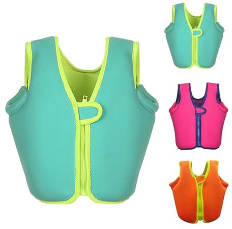 Chaleco Natacion de Neopreno para Niño Niña Chaleco Flotador Piscina Bebe Colete Bebe Piscina Chalecos Agua Unisex Ayuda a la Flotabilidad para Niños Niñas Pequeños para 1 a 6 Años