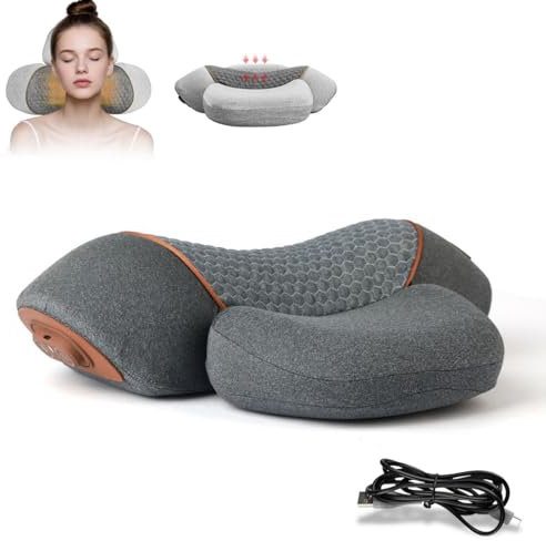 myaurelis PhysioRuhe Das 3-in-1-Nackenmassagegerät Elektrisches mit Wärme | für entspannende Zervikale Massage | Multifunktionales Nackenpillow mit 3 Massage-Modi für optimale Entspannung