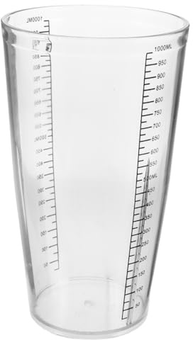 jojofuny Graduierter Mixer-Ersatzbecher 1000Ml Aus Pc Mit Messskala – Transparenter Mixbehälter Für Stabmixer Zum Zubereiten Von Smoothies Und Säften in Haushalt Und Café