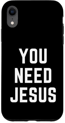 YOU NEED JESUS Christian Faith Religion Bible Verse Quote Case for iPhone XR