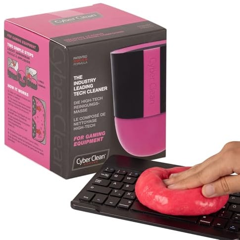 Cyber Clean Gaming Reinigungsmasse 160g - Tastaturreiniger, Staubentferner, Reinigungsknete für Gaming Gear, Keyboards, Controller, Lenkräder und Konsolen