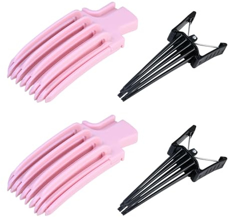 Lot de 4 pinces à cheveux de volume - Sans traces - Accessoires de cheveux pour femme - Pour tous les types de cheveux