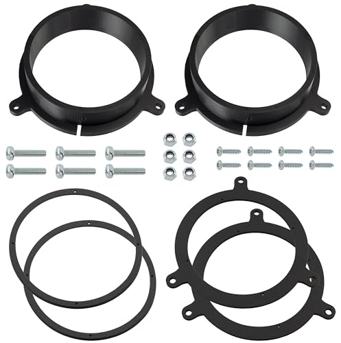 AERZETIX Kit de 2 adaptateurs de Haut-parleurs Ø165 mm | Compatible avec Renault Grand Scenic (JZ), III, IV, J9/R9, Megane III, Talisman, ZOE