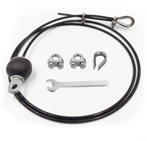 Câble de poulie de fitness de 6 mm en acier revêtu de plastique 2 à 6 m pour remplacement de machine à poids faible friction glisse lisse (6 mètres)