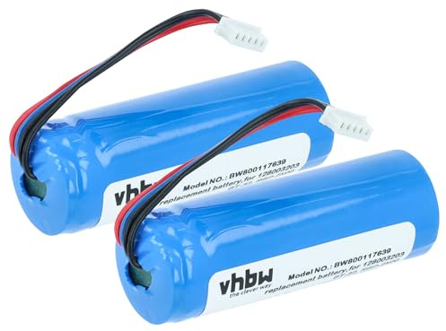 vhbw 2X Akku Ersatz für Datalogic BT-32 | 128003203, RBP-2X00 für Barcodescanner POS (1600 mAh, 3,7 V, Li-Ion)