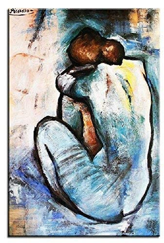 jvmoebel Pablo Picasso Akt Gemälde Leinwand Ölbild Ölbilder Handarbeit Bild Bilder G03564