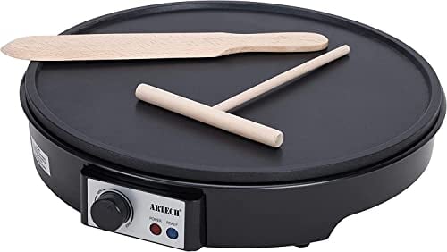 Trendi® 1000W Electric Pancake & Crepe Maker with 12 Non Stick Hot Plate and Free Utensils