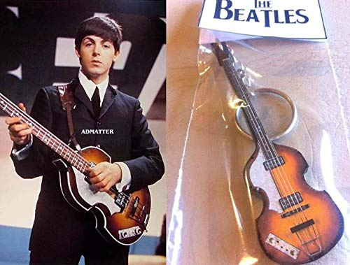 Keychain Guitar Bass Hofner 500/1 Lefty Paul Mccartney The Beatles