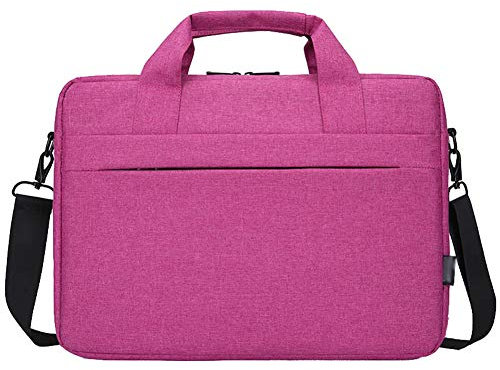 HotYou 14 Zoll Umhängetasche/Laptoptasche Kompatibel 14 Zoll MacBook/Notebook/Chromebook/Tablet, Polyester Laptop Beweglicher Schulter Beutel,Rose,14 Zoll